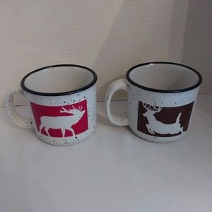 OutdoorWorld Speckled Jumbo Ceramic Mugs